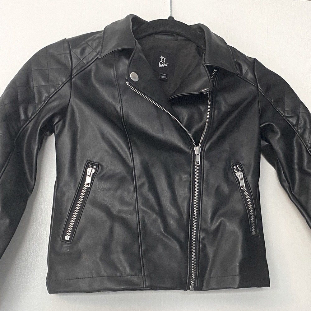 Art Class Target Pleather Moto Jacket Sz 6/6X